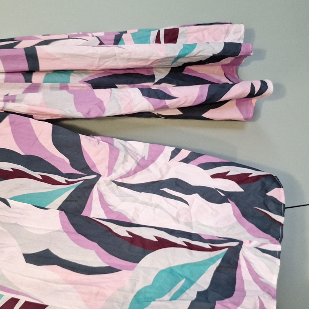 Nwt Free Destinations Purple And Blue Flowy Summer Beach Pant Size Large - Picture 6 of 8